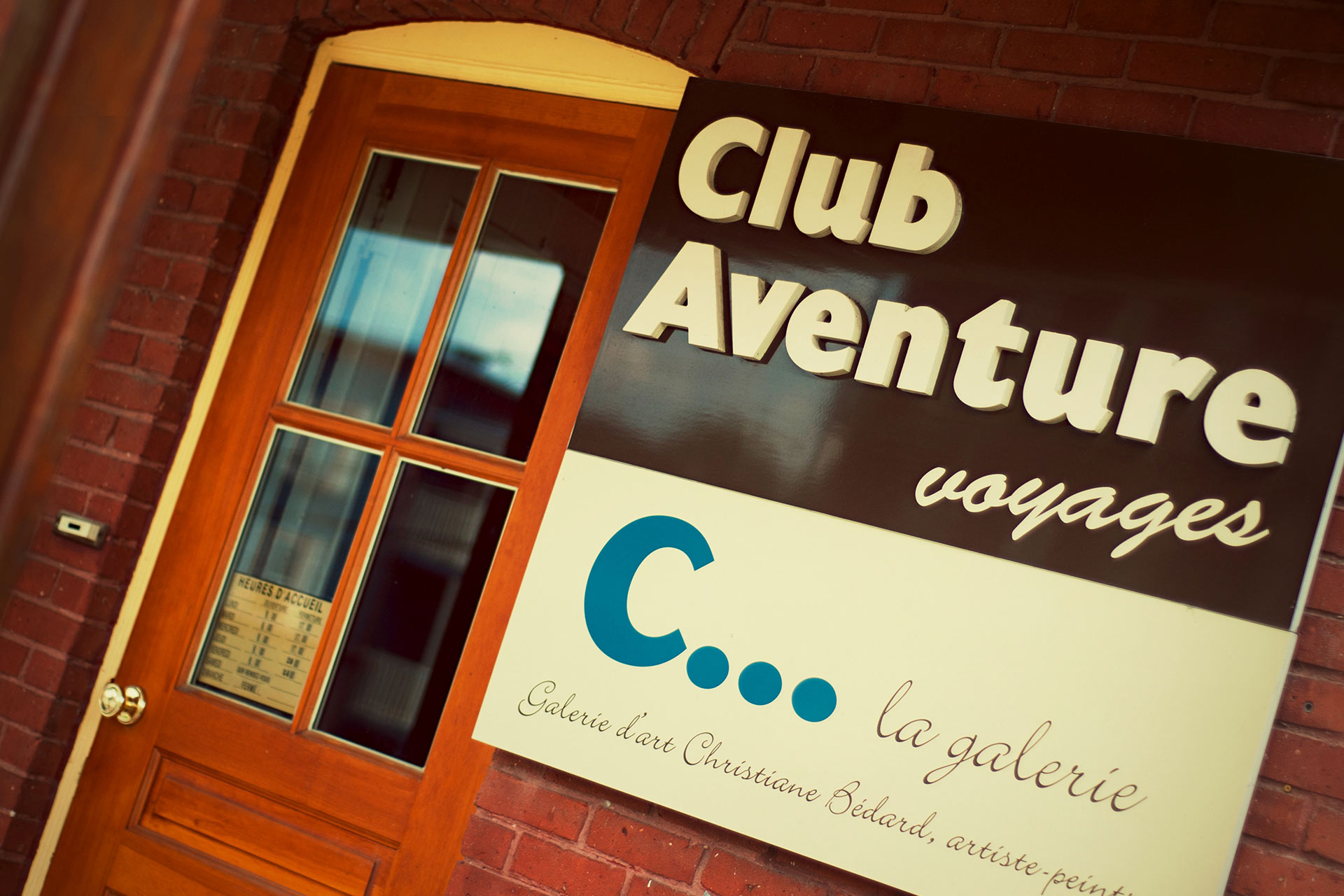 L'agence de voyage Club Aventure de Sherbrooke